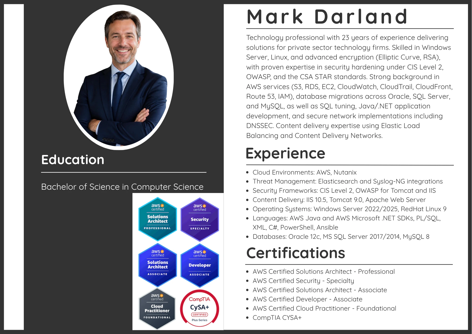 Mark Darland Network Security Resume